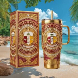Kappa Alpha Psi Fraternity Gold & Ruby 40oz Insulated Tumbler Kappa Alpha Psi Fraternity Gold & Ruby 40oz Insulated Tumbler