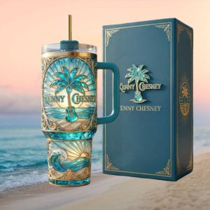 Kenny Chesney No Shoes Nation Coastal Beach Tropical 40oz Tumbler