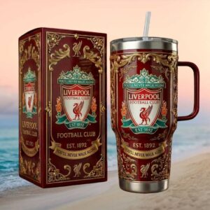 Liverpool Football Club Luxury Embossed 40oz Tumbler with Gift Box