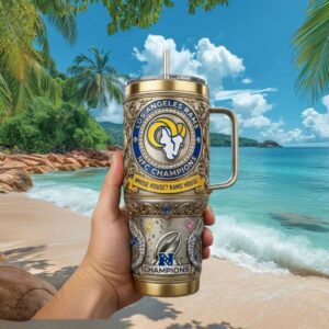 Los Angeles Rams NFC Champions “Whose House” Rams House 40oz Tumbler