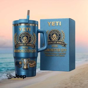 Manchester City Carabao Tumbler Winners 2026 Champions Fan Edition Yeti Tumbler