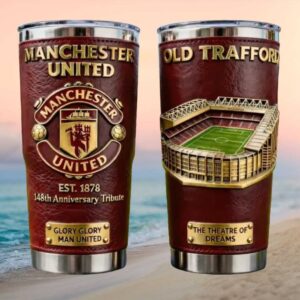 Manchester United 148th Anniversary Tribute Leather Tumbler Old Trafford Edition