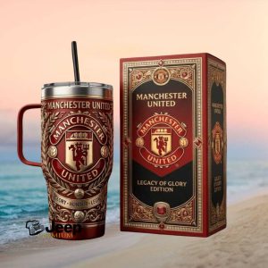 Manchester United Legacy of Glory Edition Red Devil Travel Tumbler