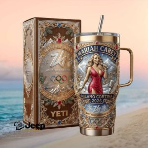 Mariah Carey “All I Want For Christmas Is Gold” Milano Cortina 2026 Winter Games Tumbler