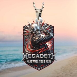 Megadeth Farewell Tour 2026 Vic Rattlehead Skull Car Ornament