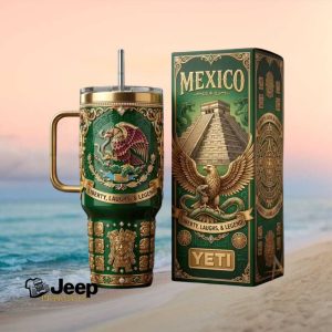 Mexico Heritage Liberty Laughs & Legend Mayan Aztec Eagle Insulated Tumbler Tumbler