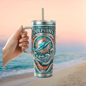 Miami Dolphins Ocean Legacy Fin Pride 40oz Insulated Tumbler