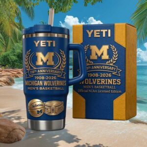 Michigan Wolverines 118th Anniversary Men’s Basketball Official NCAA Licensed Tumbler