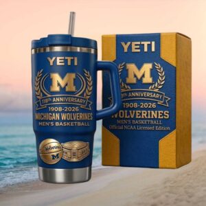 Michigan Wolverines 118th Anniversary Men’s Basketball Official NCAA Licensed Tumbler