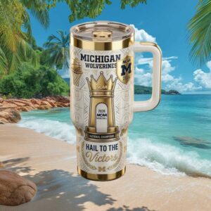 Michigan Wolverines 2026 NCAA Basketball National Champions 40oz Tumbler