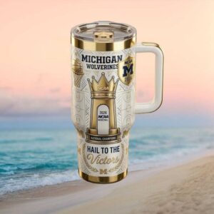 Michigan Wolverines 2026 NCAA Basketball National Champions 40oz Tumbler