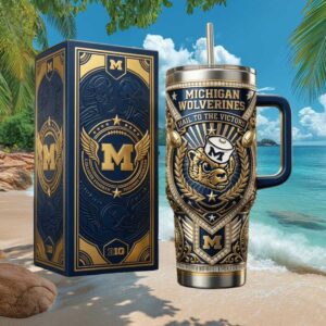 Michigan Wolverines “Hail to the Victors” Championship 40oz Tumbler
