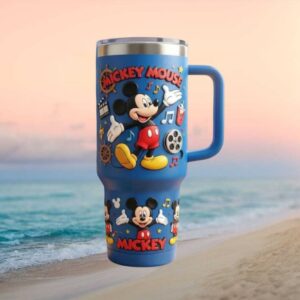 Mickey Mouse Classic Disney Music & Movies Blue Tumbler