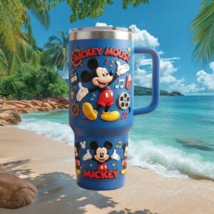 Mickey Mouse Classic Disney Music & Movies Blue Tumbler