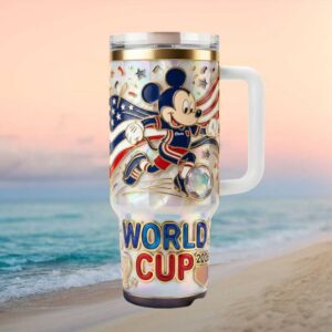 Mickey Mouse World Tumbler 2026 USA Soccer Personalized 40oz Tumbler