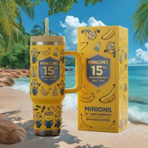 Minions 15th Anniversary Banana Edition Yellow Insulated Tumbler Minions 15th Anniversary Banana Edition Yellow Insulated Tumbler