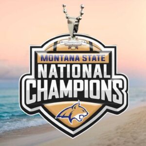 Montana State Bobcats National Champions Gold Shield Car Ornament