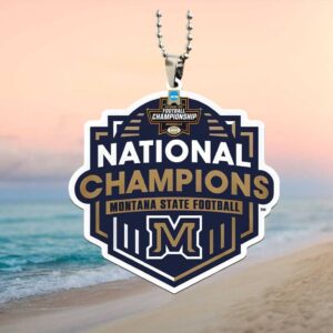 Montana State Football National Champions 2026 Car Hanging Ornament