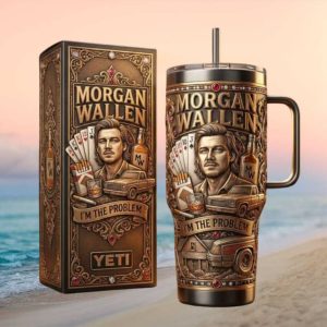 Morgan Wallen “I'm The Problem” Country Music 40oz Tumbler with Handle