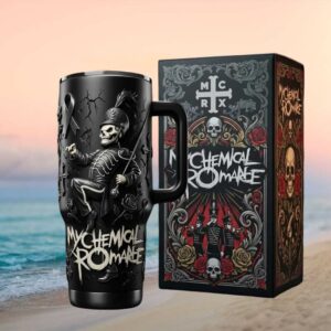 My Chemical Romance The Black Parade Skeleton 3D Emblem Insulated Tumbler