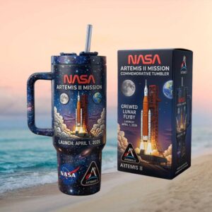 NASA Artemis II Mission Crewed Lunar Flyby Commemorative 40oz Space Tumbler