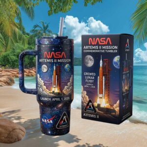 NASA Artemis II Mission Crewed Lunar Flyby Commemorative 40oz Space Tumbler