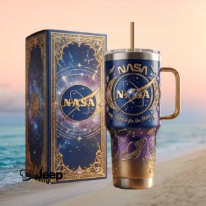 NASA Reach for the Stars Celestial Galaxy 40oz Insulated Tumbler