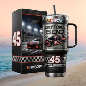 NASCAR Daytona 500   2026 Winner Edition Carbon Fiber Style Tumbler