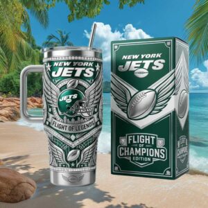 New York Jets Flight of Legends Collector’s Edition Insulated Travel Tumbler