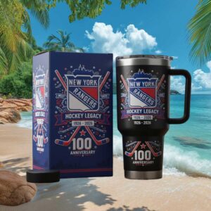 New York Rangers 100th Anniversary Hockey Legacy 1926 2026 Commemorative Tumbler