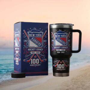 New York Rangers 100th Anniversary Hockey Legacy 1926 2026 Commemorative Tumbler