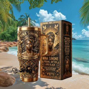Nina Simone Young Gifted and Black History Month 40oz Tumbler