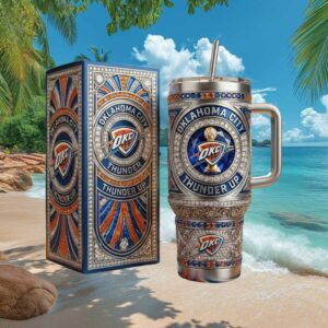 Oklahoma City Thunder NBA Championship Legacy Crystal Studded Tumbler Oklahoma City Thunder NBA Championship Legacy Crystal Studded Tumbler
