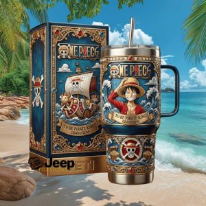 One Piece Luffy Straw Hat Pirates 40oz Tumbler with Gift Box