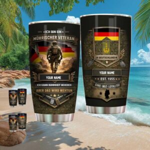 Personalisierter Deutschland Veteran Becher Mürrischer Veteran Germany Flag Personalisierter Deutschland Veteran Becher Mürrischer Veteran Germany Flag
