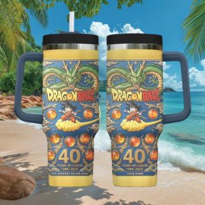 Personalized Dragon Ball 40th Anniversary Shenron & Goku Tumbler Tumbler