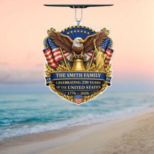 Personalized Family 250th Anniversary American Heritage Ornament