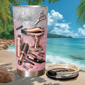 Personalized Hairstylist Beauty Salon Tools Glitter Sparkle Tumbler Personalized Hairstylist Beauty Salon Tools Glitter Sparkle Tumbler