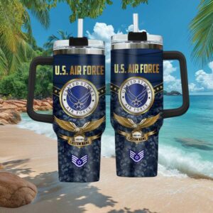 Personalized U.S. Air Force USAF Veteran Gift Custom Name Tumbler Personalized U.S. Air Force USAF Veteran Gift Custom Name Tumbler