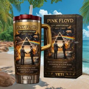 Pink Floyd 50th Anniversary 1975 2025 Wish You Were Here 40oz Tumbler