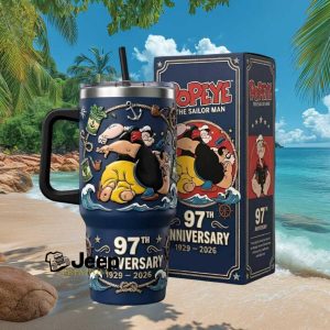 Popeye The Sailor Man 97th Anniversary Limited Edition 3D Nautical Tumbler