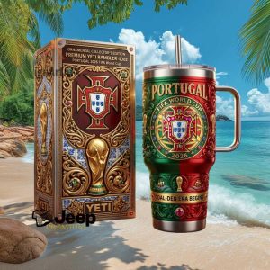 Portugal FPF 2026 FIFA World Tumbler Gold Ornament 40oz Tumbler