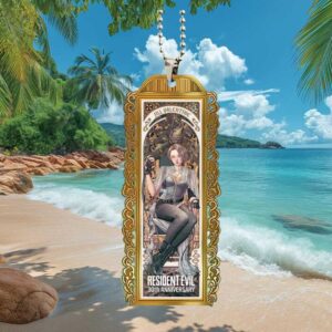 Resident Evil 30th Anniversary Jill Valentine Art Deco Car Ornament Resident Evil 30th Anniversary Jill Valentine Art Deco Car Ornament