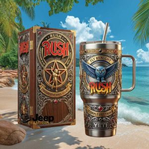 Rush Band 50th Anniversary Progressive Rock Legacy Commemorative 40oz Tumbler