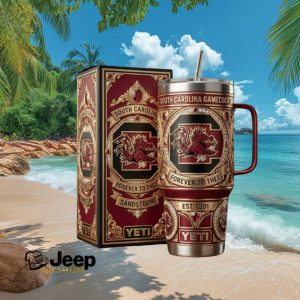 South Carolina Gamecocks Forever To Thee Sandstorm Custom Yeti Tumbler