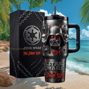 Star Wars The Dark Side 40oz Tumbler 3D Darth Vader & Stormtrooper Empire Insulated Tumbler