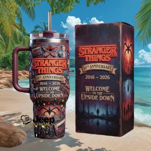 Stranger Things 10th Anniversary 2016 2026 Welcome to the Upside Down Tumbler
