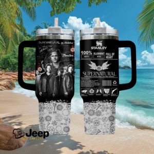 Supernatural 100% Gritty Mythic Element 40oz Tumbler Winchester Fan Gift