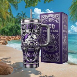 TCU Horned Frogs Purple Reign NCAA Collegiate 3D Jewel Design