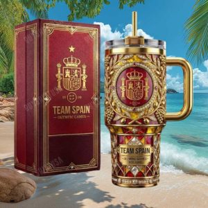 Team Spain Olympic Games Special Edition Gold Filigree 40oz Tumbler